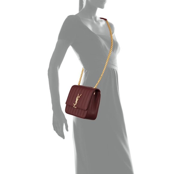 Saint Laurent Medium Vicky Matelassé Leather Bag - Picture 2 of 9